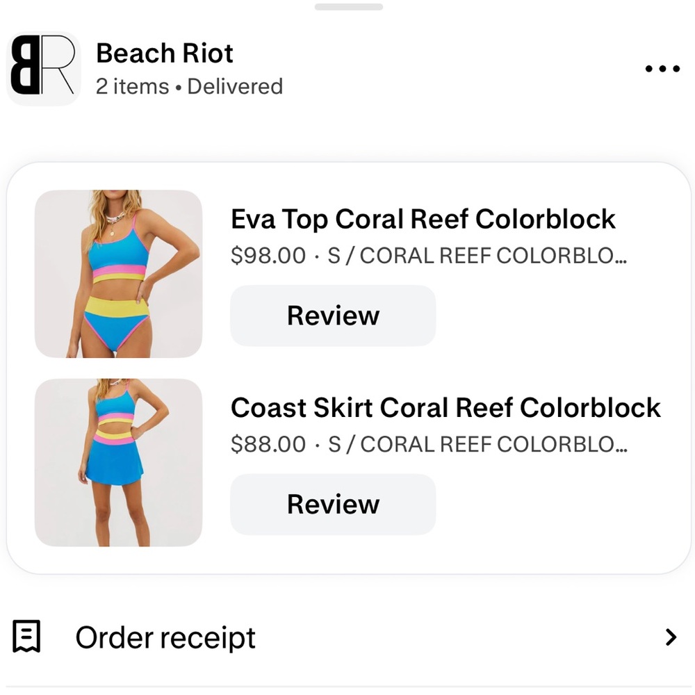 Beach Riot Coral Reef Colorblock Set - Picture 2 of 3